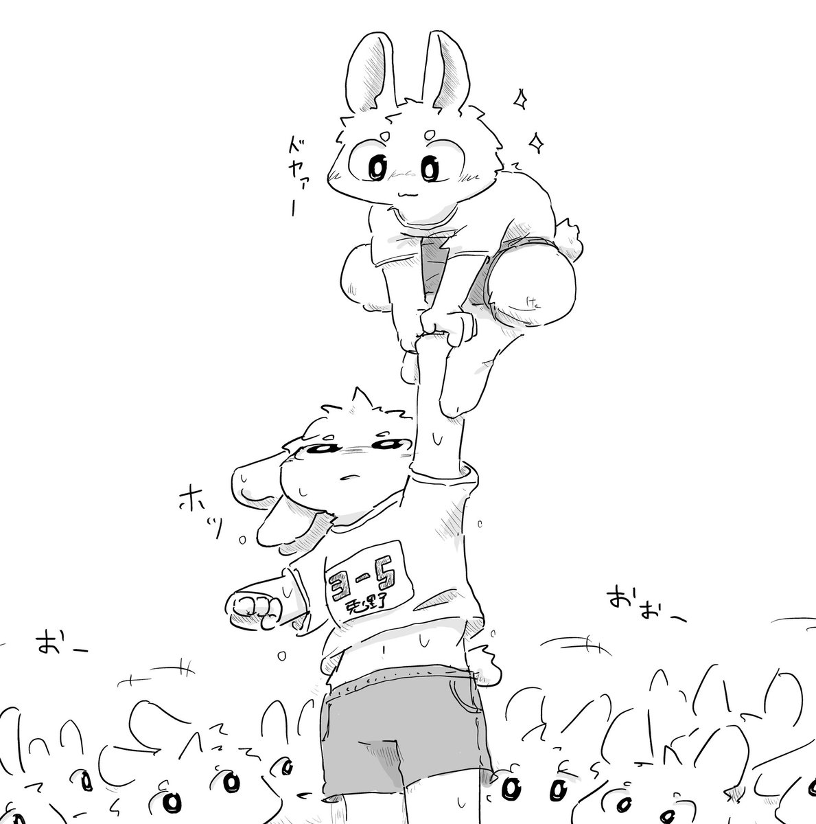兎スケッチ:力試し 