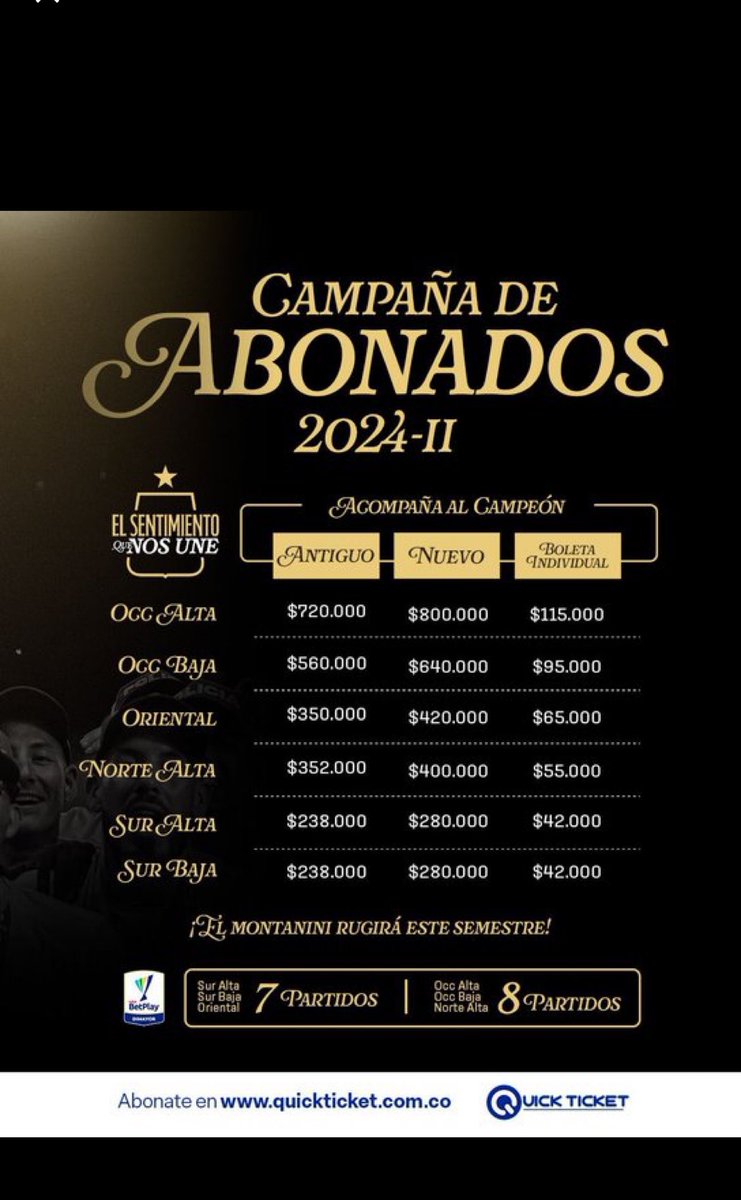 germangoac's tweet photo. @armandoaraque11 @ABucaramanga Armando algunos incrementos del 50% es duro en esta época…. y no se incluye libertadores ….era abonado occidental pero el amor no me da para sacar 1 millón ya con respeto muy alta y no son muchas las figuras @jotasmantilla @PolloUribe10 @TroSports @ExtratiempoCO @FabianReporta https://t.co/8fBxLHiLVI