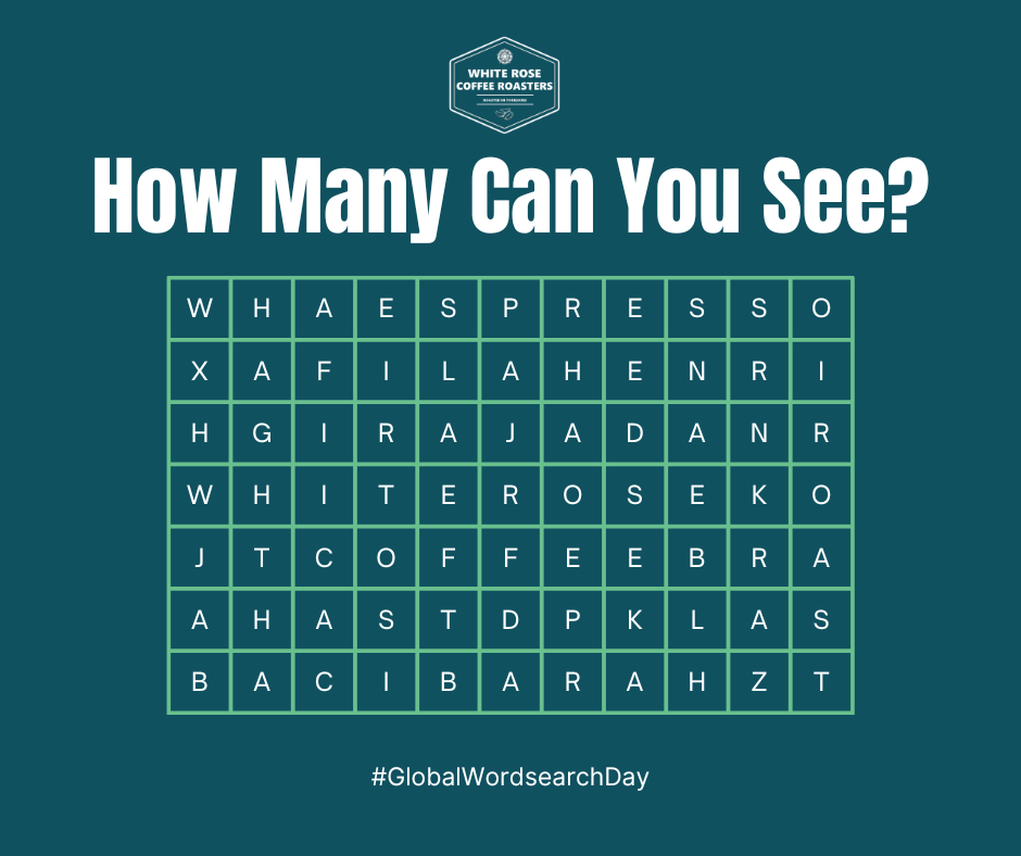 WRRoasters's tweet image. 🔎 Happy #GlobalWordsearchDay! How many coffee-related words can you find? 👀

#wordsearch #globalwordsearchday2025 #coffee #puzzle