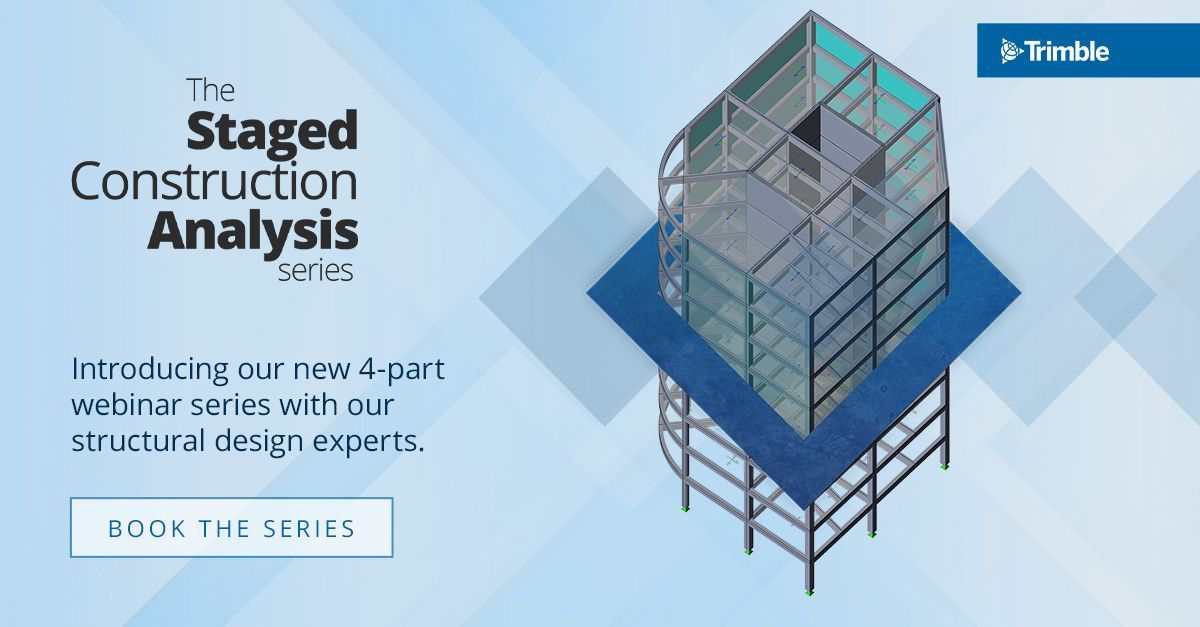 📣 Trimble presents the Staged Construction Analysis #webinar series 📣

Join us for a new 4-part webinar series exploring staged construction analysis (SCA), an integrated automated process within #TeklaStructuralDesigner.

Sign up today: buff.ly/40o7RMe