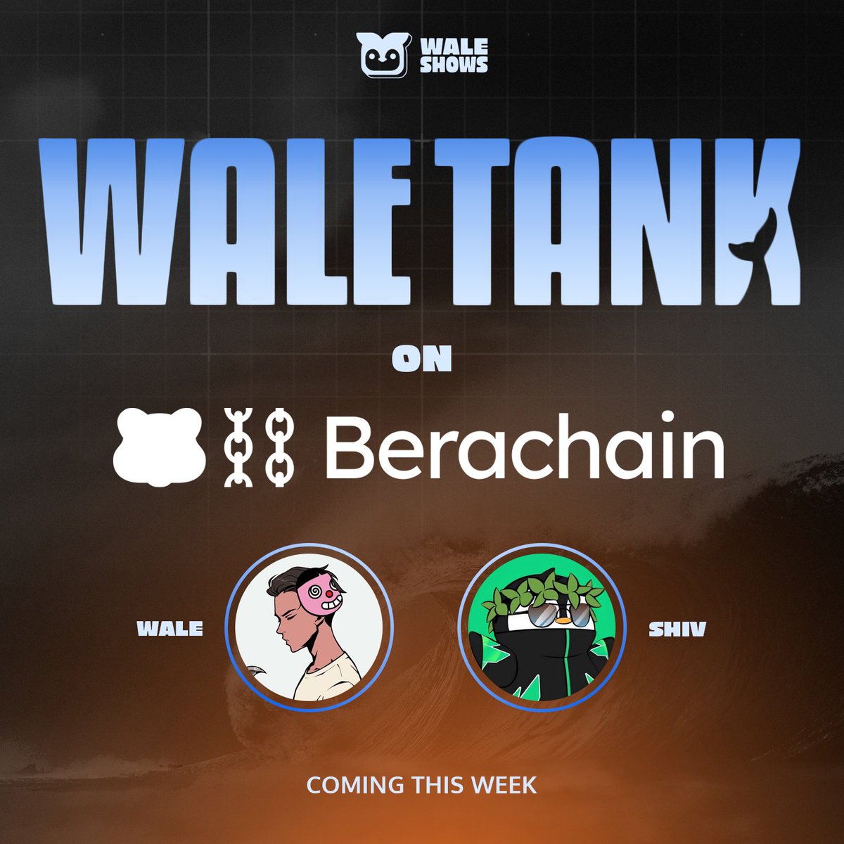 Wale Tank on Berachain.

This Friday, 11:30am CET.

Which projects would you like to see on stage? Tag them below!