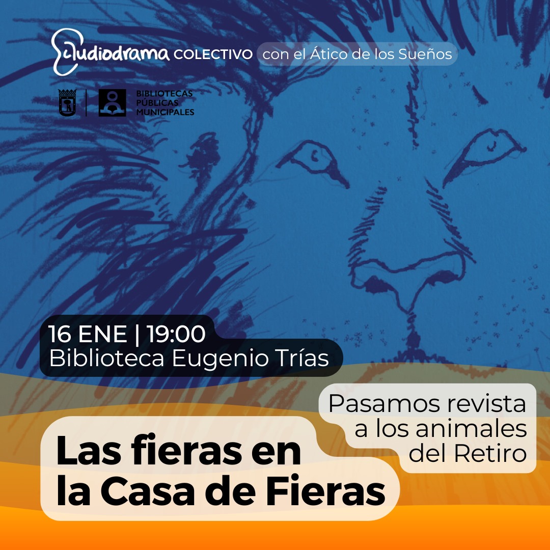 Mañana, regresamos a la Biblioteca Eugenio Trías de Madrid con historias de insectos, felinos, seres humanos, legumbres y otras bestias. 
ℹ️ audiodrama.es/agenda/trias-e…