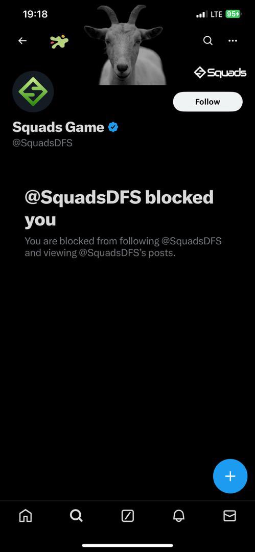 SlaySportsNews's tweet photo. A thread 🧵 on how @SquadsDFS a betting company has refused to credit games won by their customers instead blocked them for complaining. 

⚠️⚠️⚠️ https://t.co/Eya6cb7PDE