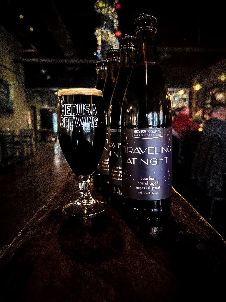 Weather Factory (@weatherfactory) on Twitter photo Extremely cool <a href="/MedusaBrewing/">Medusa Brewing Co.</a> made a limited edition bourbon vanilla-bean stout to celebrate the announcement of Travelling At Night!
It gives +2 Scale and uses one 'L' so as not to confuse Americans. We love it! Extremely cool <a href="/MedusaBrewing/">Medusa Brewing Co.</a> made a limited edition bourbon vanilla-bean stout to celebrate the announcement of Travelling At Night!
It gives +2 Scale and uses one 'L' so as not to confuse Americans. We love it!