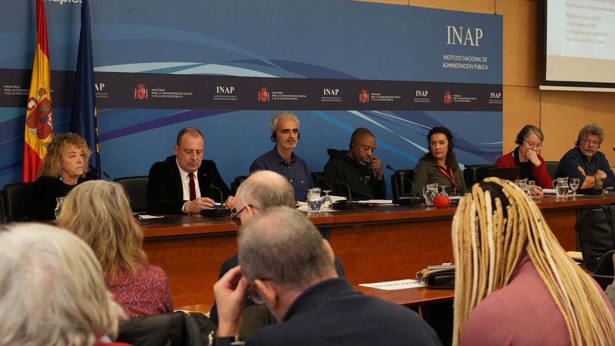 🔳 Trabajo sindical coordinado, efectivo a nivel nacional, regional e internacional por los derechos de las personas migrantes. 

Red Sindical de Migraciones Mediterráneas - Subsaharianas (RSMMS): 

<a href="/NicoGrieco/">nico grieco</a> <a href="/cgilnazionale/">CGIL Nazionale</a> 
Sonia Pelissier <a href="/lacgtcommunique/">La CGT</a> 
Vera Egenberger