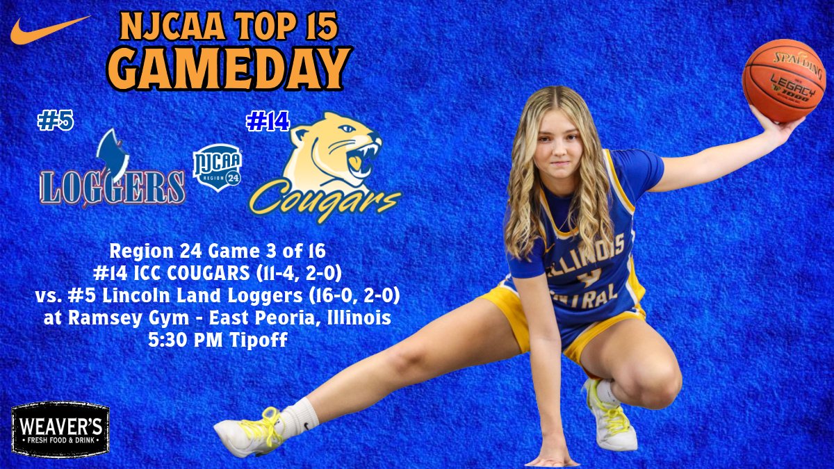 One team. One fight. Let's go to work. 

🏀 | #14 Cougars
🆚 | #5 Lincoln Land
📍 | Ramsey Gym
🕰️ | 5:30 PM
📺📻 | liinks.co/icc_cougarswbb

#WinTheDay