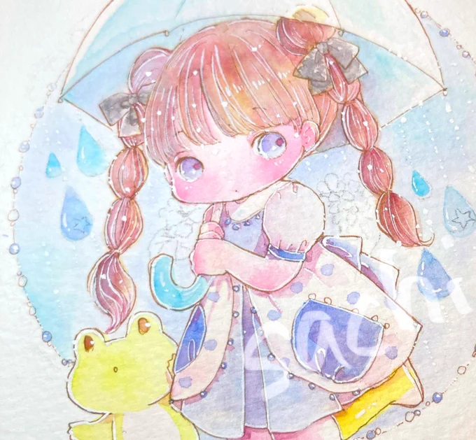 まだもう少し塗ったり描き足したり…梅雨はまだ先… 