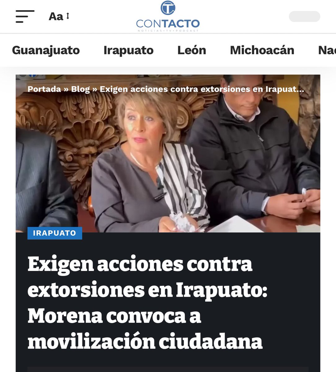 Exigimos Paz y resultados en Irapuato.