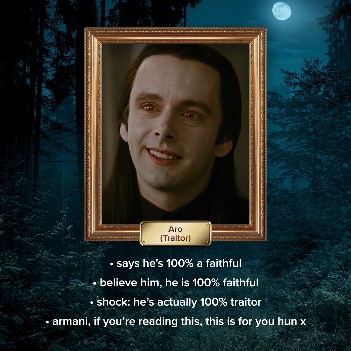 what would #twilight characters be like on #thetraitors? we've answered the question the only way we know how: pure vibes