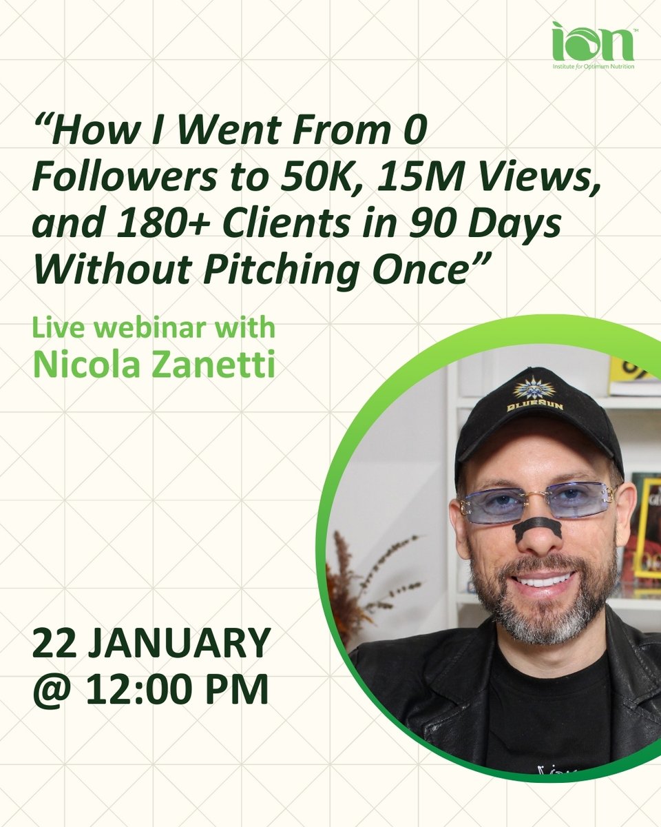 Starting from scratch in a brand-new market after years abroad, Nick built a new audience, followers and clients from the ground up.

Learn 3 key elements to creating a personal brand online from Nick Zanetti, nutritionist and 5 times bestseller author.

🔗bit.ly/4g4ZBaA