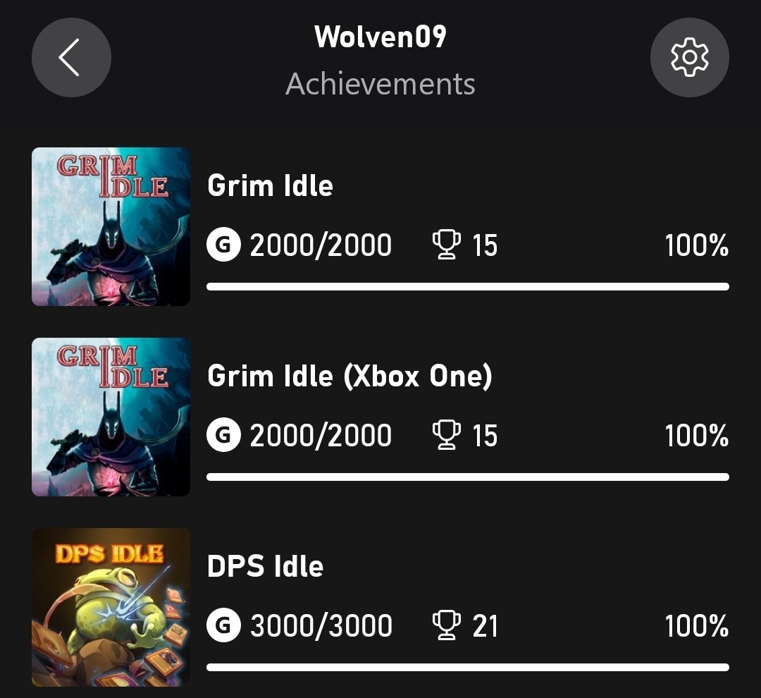 GamerWolven09's tweet photo. Looking to earn some quick Gamerscore, check out these great little plays. Search "Idle" on the Microsoft Store on Xbox and boost you're Gs today. https://t.co/GQLVPDZnOH
