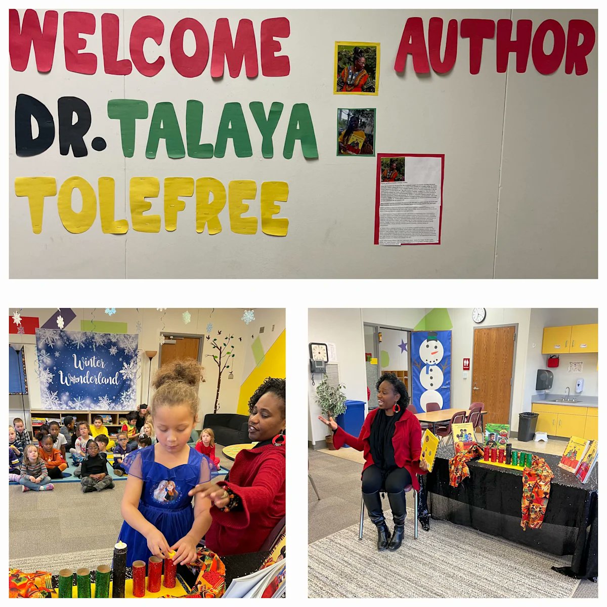 Rondo Discovery Club Hosts Author Dr. Talaya Tolefree

Rondo Discovery Club students recently participated in the presentation as Author Dr. Talaya Tolefree read "7 is my Favorite Number", a Kwanza Celebration. Dr. Tolefree writes children's books.
#spps #affirmingblacklives