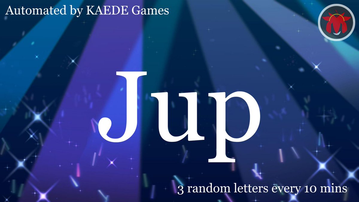 3 random letters every 10 mins tweet media