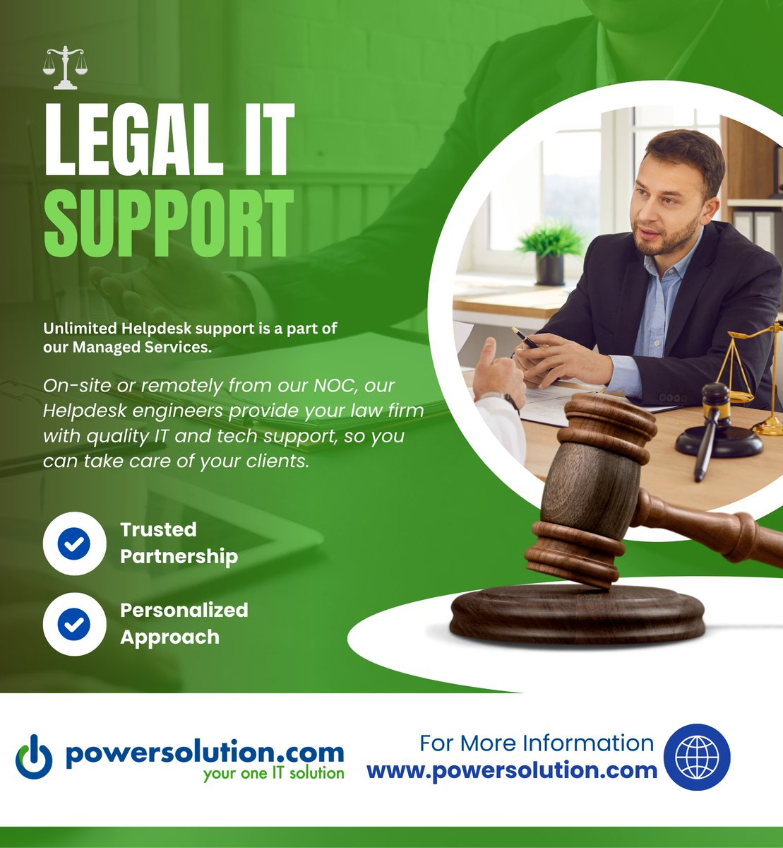 _powersolution_'s tweet image. From safeguarding client confidentiality to streamlining case management, our entire team ensures your technology works seamlessly so you can focus on winning cases. ⚖️💻 

#LegalITSupport #CybersecurityForLawFirms