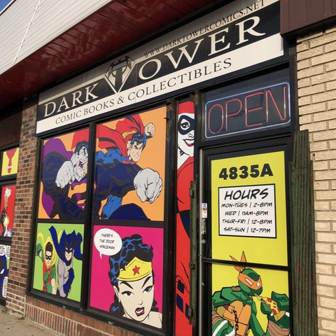 MonarchDafey's tweet photo. Just leaving #DarkTowerComics and the conversations about Gaiman, Revival by Seeley, and foil covers was awesome. Pumped for #NCBD https://t.co/cbvN5XgksJ