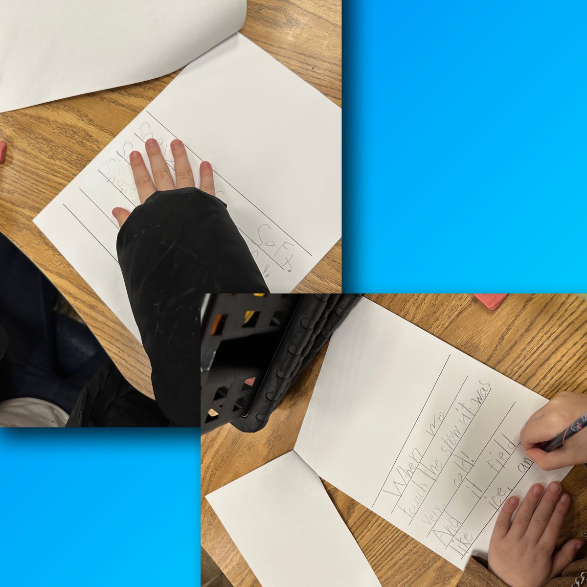 Today we were scientists and observed snow! Then we wrote about it! <a href="/HydeElem/">Hyde Elementary</a> <a href="/HydePrincipal/">Hyde Principal</a>