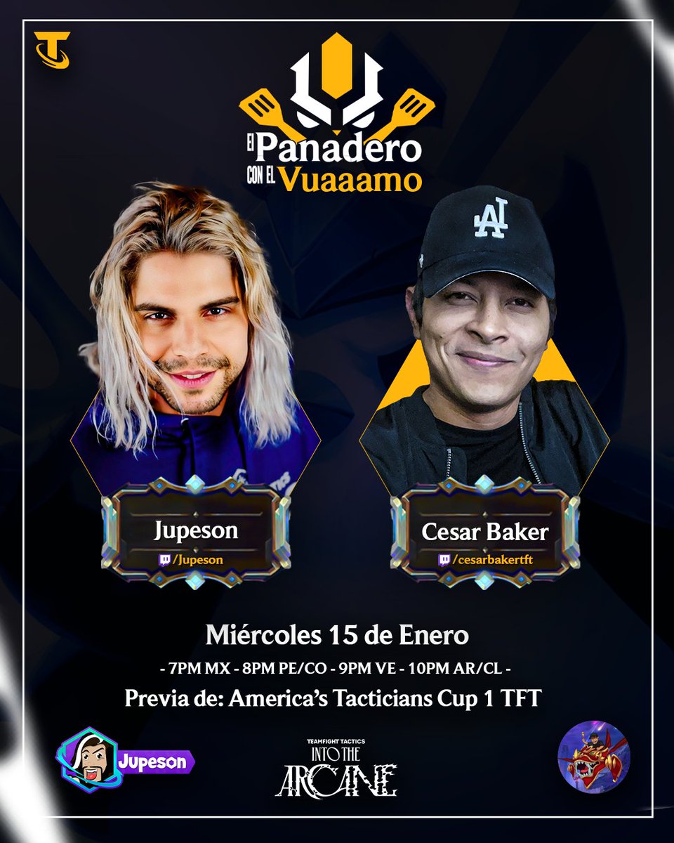 ¡SUCEDIÓ Y ES HOY! 

🎙️Nuevo Podcast "El Panadero con el VUAAAMO"

Encuentro casual explorando los esports de TFT y las historias de nuestro competidores élite de Latam &amp; toda America.

😱+SORPRESA: ¡Al final del podcast de hoy HAREMOS EL ANUNCIO  que cambiará TODO en TFT!