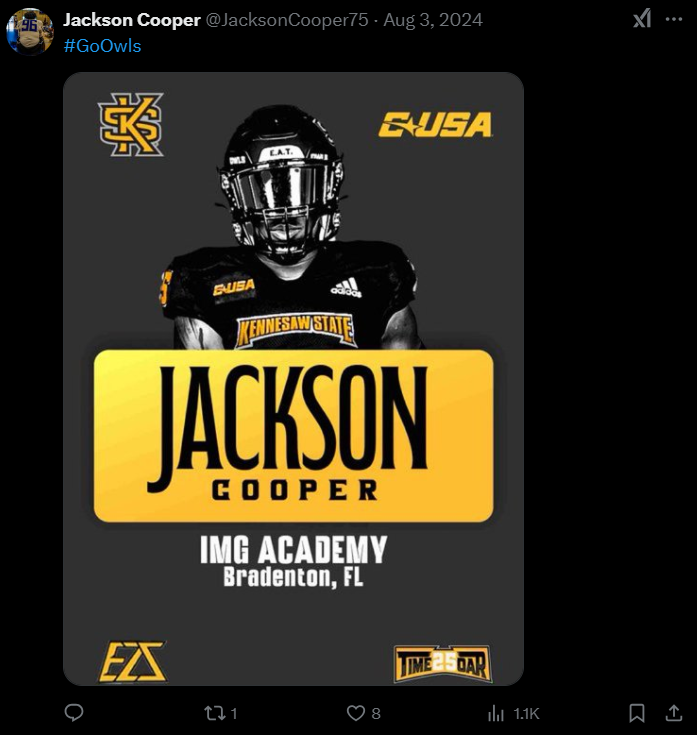 Jon - Kennesaw State Superfan 🦉 tweet media