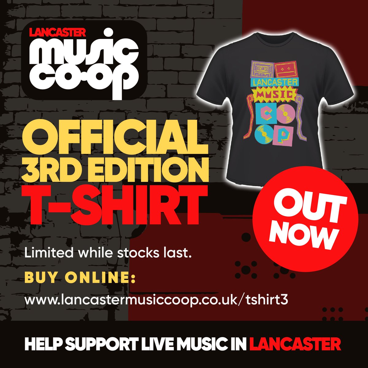 Lancaster Music Co-op (@lancsmusiccoop) on Twitter photo New design limited edition T-shirt now up on our online store! Designed by Matt aka <a href="/ZineFreak/">Zine Freak</a> Shop here: lancastermusiccoop.co.uk/shop/ New design limited edition T-shirt now up on our online store! Designed by Matt aka <a href="/ZineFreak/">Zine Freak</a> Shop here: lancastermusiccoop.co.uk/shop/