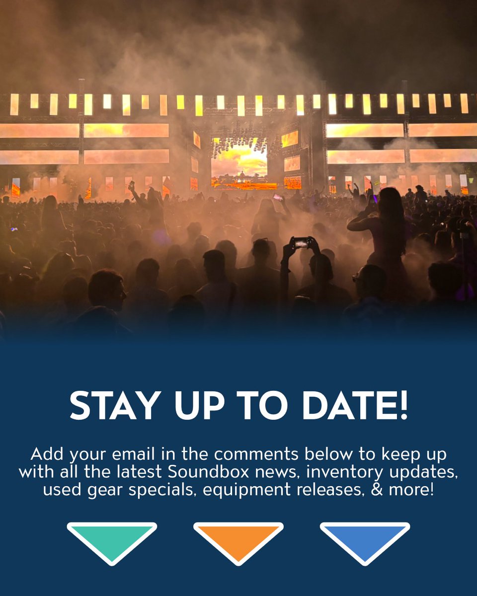 If you haven't done so already, please let us know if you want to be added to our mailing list to stay up to date with our latest news and deals!

soundboxpro.com