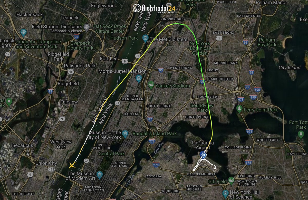 16 years ago today, in the face of dual engine failures caused by bird strikes, #US1549 landed on the Hudson with everyone on board safely evacuating the aircraft thanks to the incredible efforts of the pilots and cabin crew. 

flightradar24.com/data/pinned/ua…