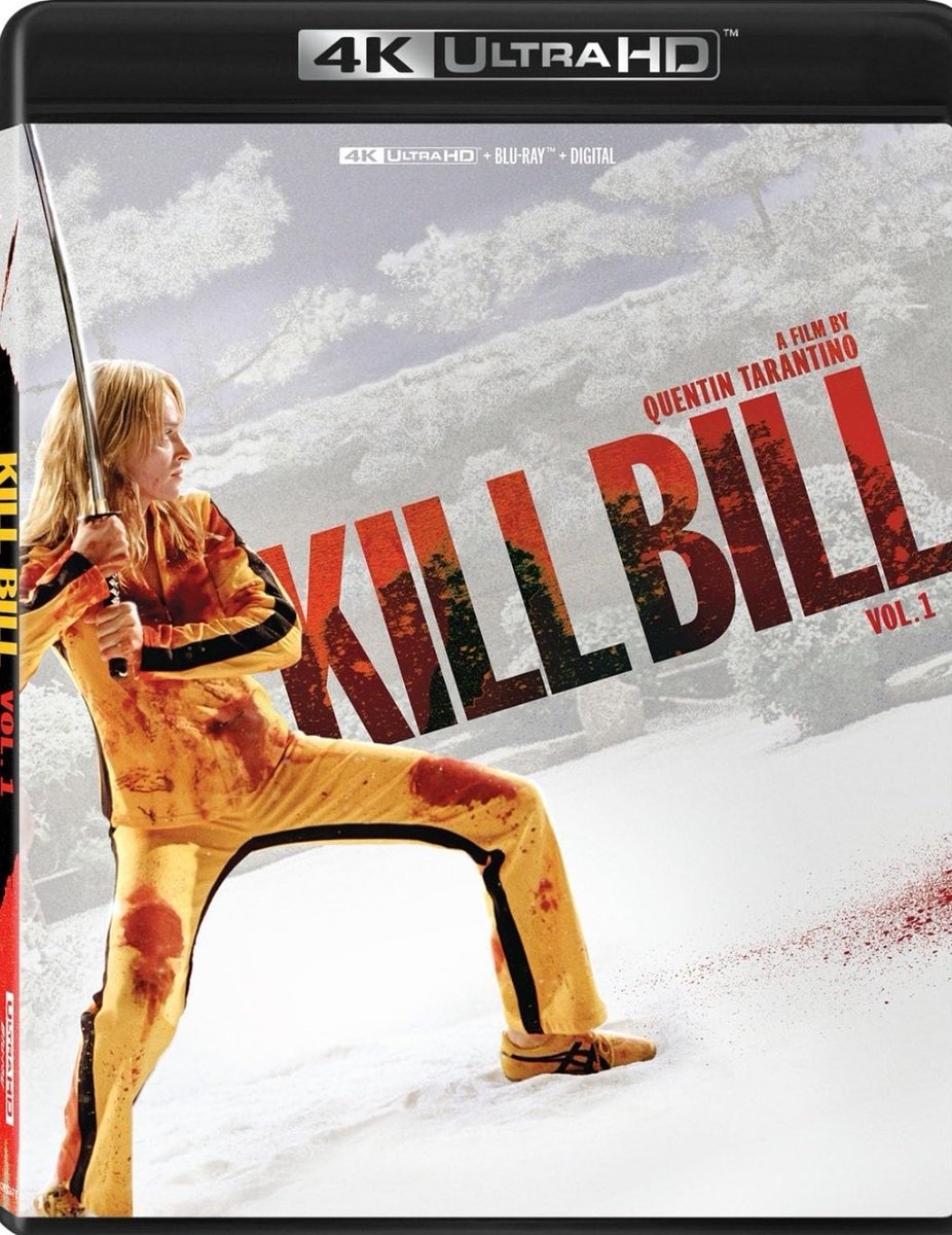 DiscussingFilm's tweet photo. ‘KILL BILL’ Vol. 1 &amp; 2 are being released on 4K UHD for the first time ever.

Order Vol. 1: https://t.co/PuOHPcbdqS

Order Vol. 2: https://t.co/5oSzzwTIbC #ad https://t.co/kW0IIztZpW