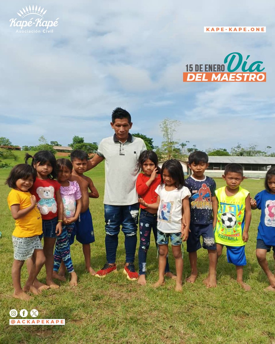 ¡Feliz Día del Maestro a todos los educadores que trabajan en nuestras comunidades indígenas! Gracias por compartir sus conocimientos y preservar nuestras raíces. ¡Ustedes son la luz que guía el futuro de nuestros pueblos! 
#DíaDelMaestro #EducaciónIndígena #CulturasOriginarias