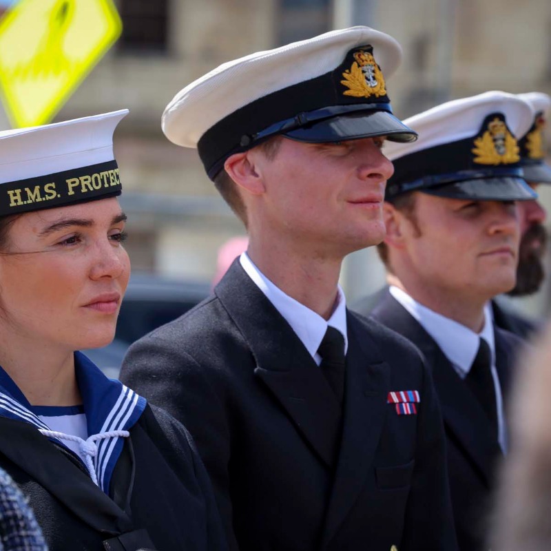 RoyalNavy's tweet photo. Not enough people know about what this hero did... 

Luis Pardo, the @Armada_Chile commander of the ship which rescued sailors from Ernest Shackleton’s Endurance, has been recognised for his heroic efforts by the UK during icebreaker @hmsprotector port stop in Chile.

⬇️