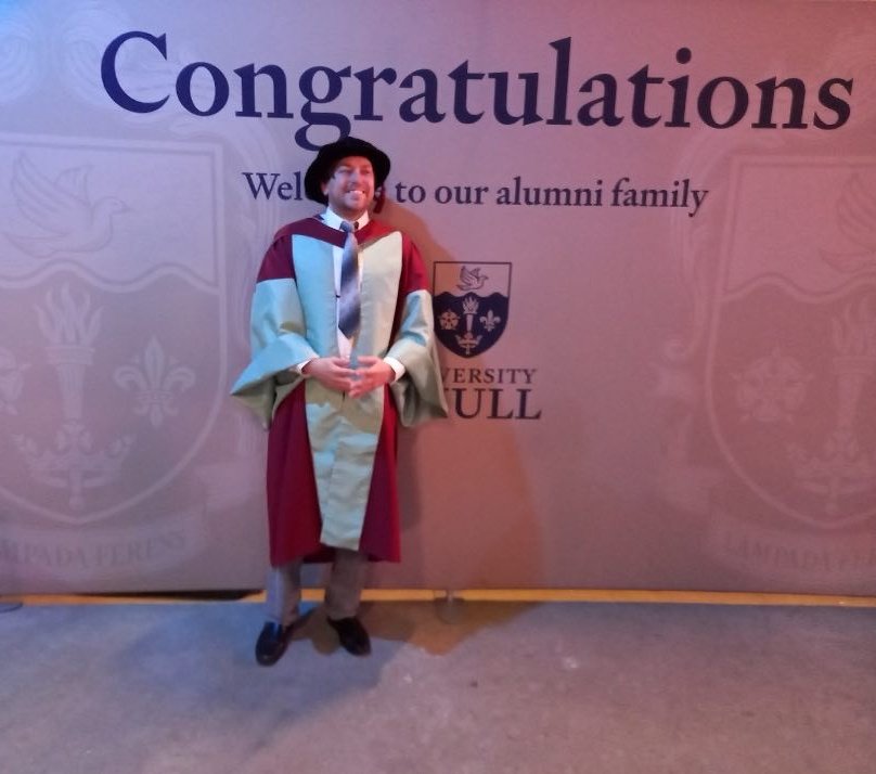 Finally got the paperwork to back the credentials. <a href="/UniOfHull/">University of Hull</a> 2018-2024. PhD chapter closed.