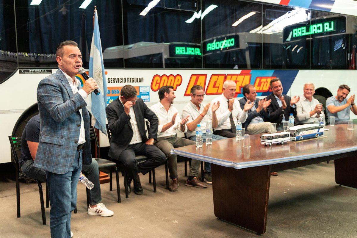 marcerodio's tweet photo. 🚍 ¡Presentamos nuevas unidades 0Km de Cooperativa La Calera!

Desde 1958, la cooperativa de transporte brinda el servicio de movilidad conectando La Calera con localidades como Córdoba, Cosquín, La Falda, Villa Allende y Malvinas Argentinas. https://t.co/GAUn1kN7C0