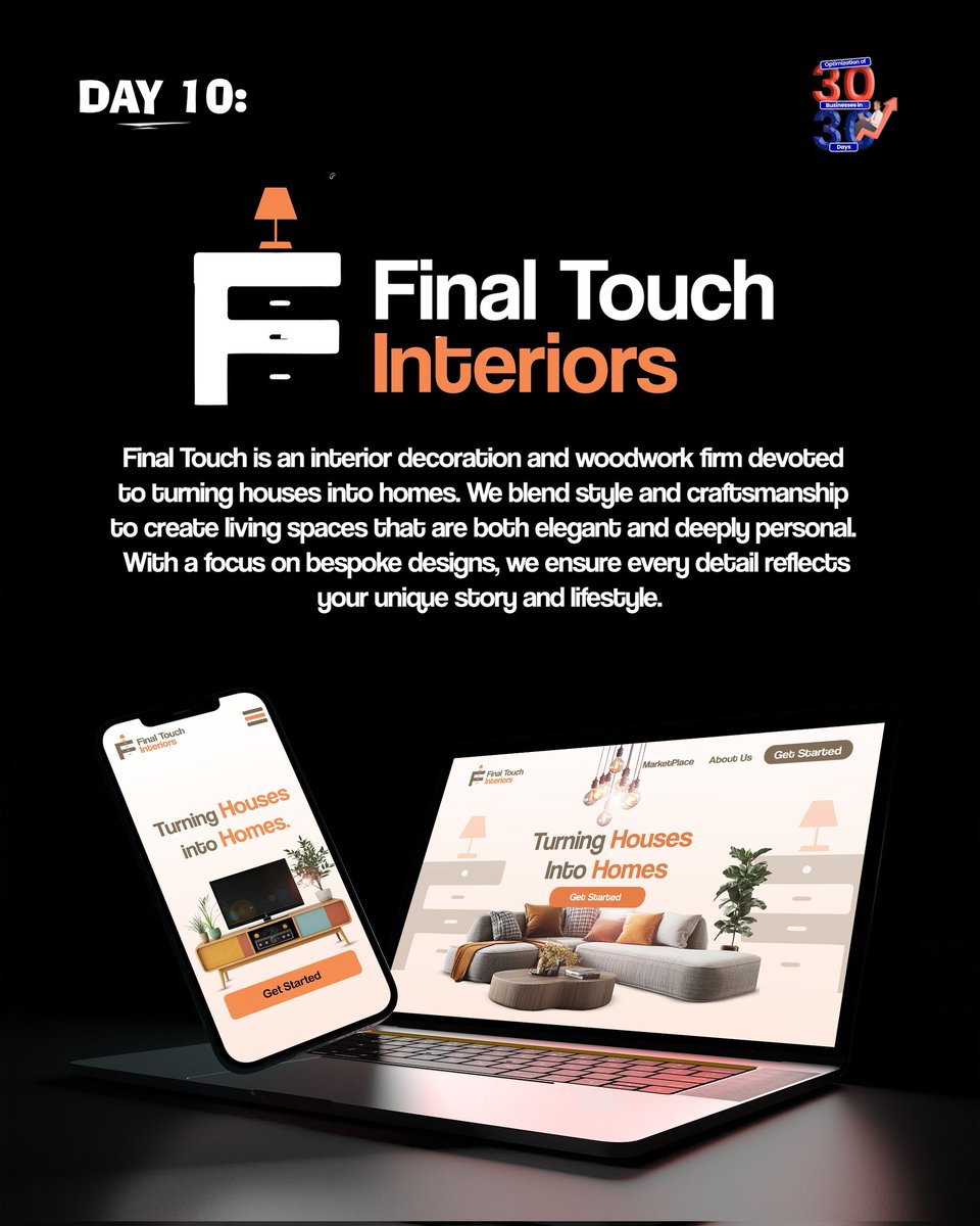 CorewaveMedia's tweet photo. Day 10 of 30 days business Optimisation for 30 businesses.

These are business ideas, we can  make it yours 

#businessconsultant #interiordesignbranding #interiordesign #businessideas #finaltouch #branding #brandindentity #marketingstrategy https://t.co/6V0GAeMs8h