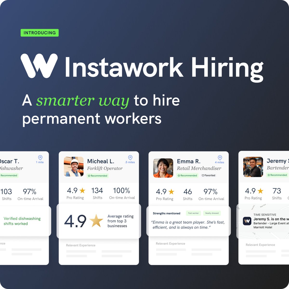 Instawork tweet media