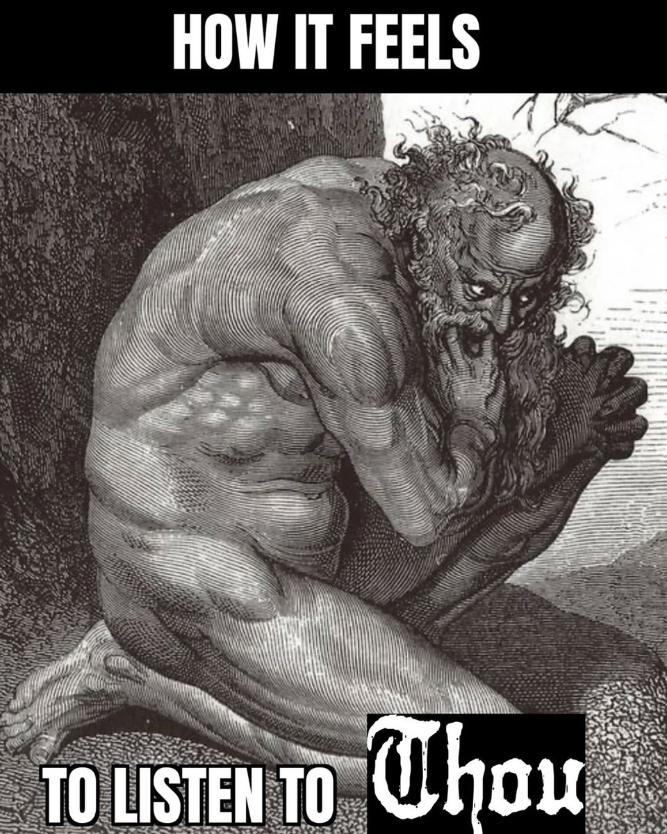 weedian_ds's tweet photo. mixing sludge metal with Gustave Doré drawings is just genius bruh https://t.co/uhW5fVo1Jo