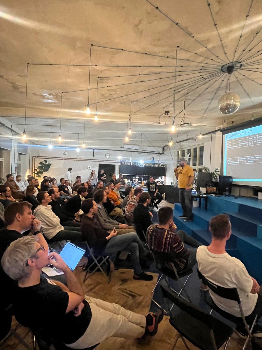 KeboolaDevs's tweet photo. @vojtabiberle showing how to set up MySQL table partitioning on today's @Pehapkari meetup at @keboola offices https://t.co/WL1L34xlJ6