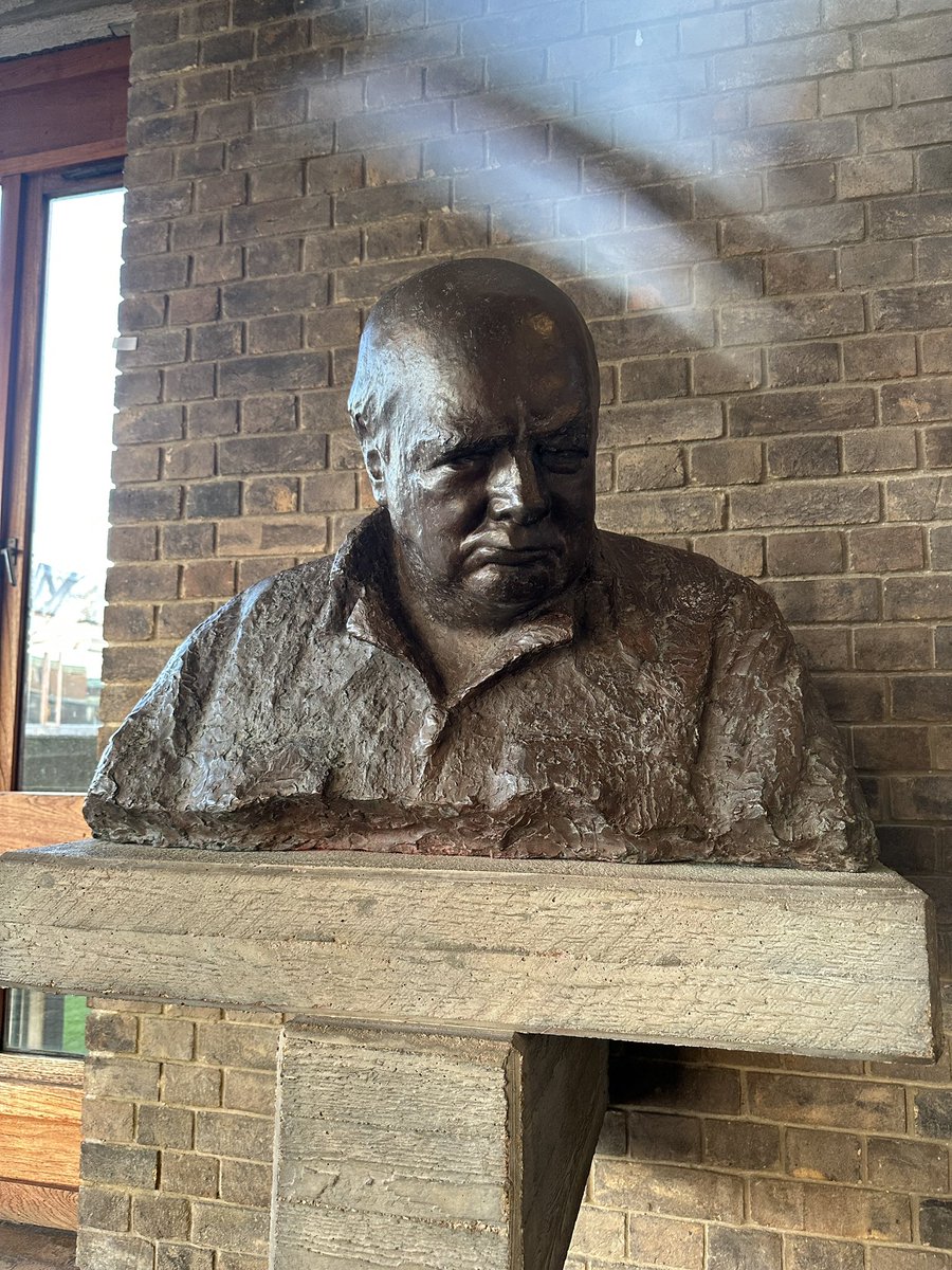 Attended a work conference at Churchill college and came across the man himself. A rare occasion when work and my hobby collide in unexpected fashion! <a href="/WeHaveWaysPod/">WW2 Pod: We Have Ways of Making You Talk</a>