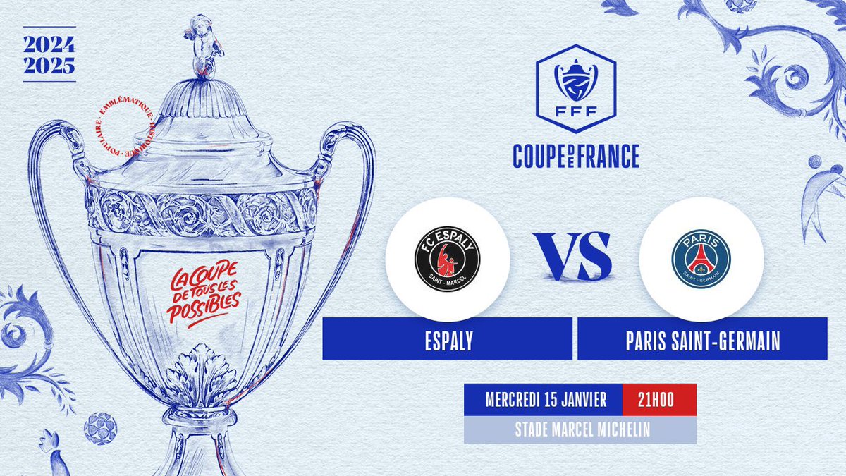 Noham05070's tweet photo. Et si c’était l’exploit pour Espaly Ce soir face au PSG , votre avis ? https://t.co/vULO6yLG1m
