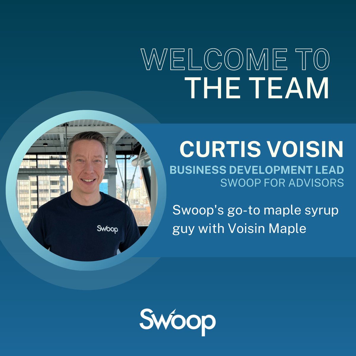 Join us in welcoming Curtis Voisin to the Swoop team!

Curtis steps in as our Business Development Lead – Swoop for Advisors, helping advisors and brokers across North America unlock their full potential through our cutting-edge funding platform! 

#TeamSwoop