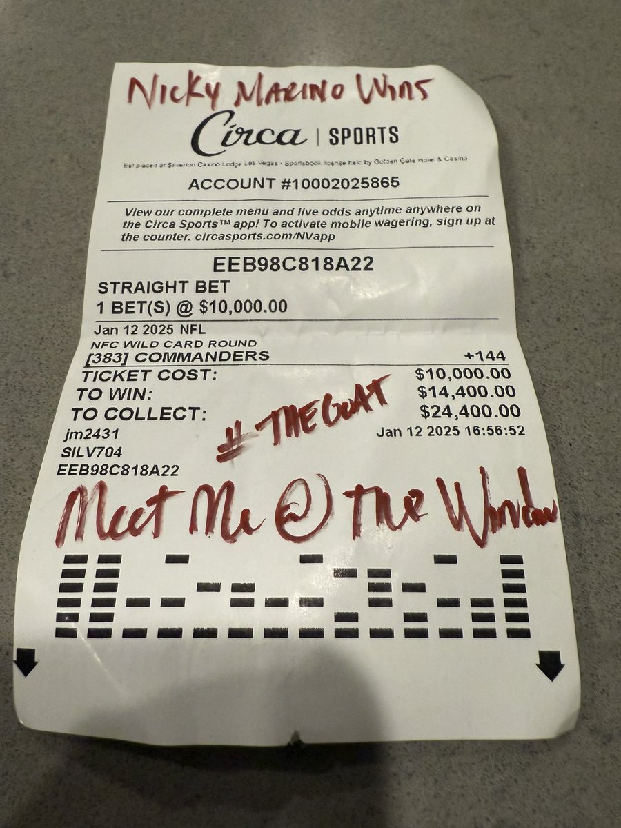 THENICKY_MARINO's tweet photo. WE STAND BY OUR BRAND REAL TICKETS REAL WINNERS JOIN THE WINNING TEAM TODAY
•
•
•
#SportsBetting
#BettingTips
#BettingAdvice
#BettingStrategies
#SportsBets
#BettingOdds
#BettingExpert
#BettingCommunity
#Gambling
#SportsGambling
#BettingPicks
#Wagering
#BettingTipsDaily https://t.co/nxhglUyUvo