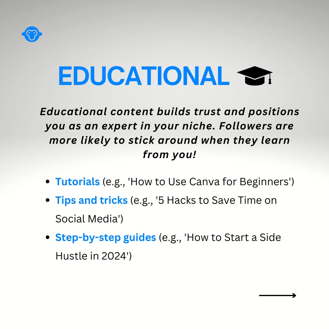 SocialChimpAI's tweet photo. Struggling to grow your following? The secret lies in creating the right content. We’re breaking down 4 types of content that not only grab attention but help you build a loyal, engaged audience 🫶🏻✨

Swipe through to learn the strategies that will set you apart! 📈 https://t.co/rW5XK9H7Mh