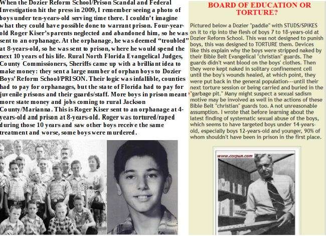 Brian Keith O'Hara (@bkohatl) on Twitter photo <a href="/elonmusk/">Elon Musk</a> Florida Evangelical Republican Attorneys General Pam Bondi/Ashley Moody REFUSED to prosecute Evangelical Guards at Dozier Reform School/Boys Prison. Boys were RAPED/TORTURED/MURDERED. When the prison was sold in 2012, boys' graves were found everywhere.
briankeithohara.blogspot.com/2016/12/sophie… <a href="/elonmusk/">Elon Musk</a> Florida Evangelical Republican Attorneys General Pam Bondi/Ashley Moody REFUSED to prosecute Evangelical Guards at Dozier Reform School/Boys Prison. Boys were RAPED/TORTURED/MURDERED. When the prison was sold in 2012, boys' graves were found everywhere.
briankeithohara.blogspot.com/2016/12/sophie…