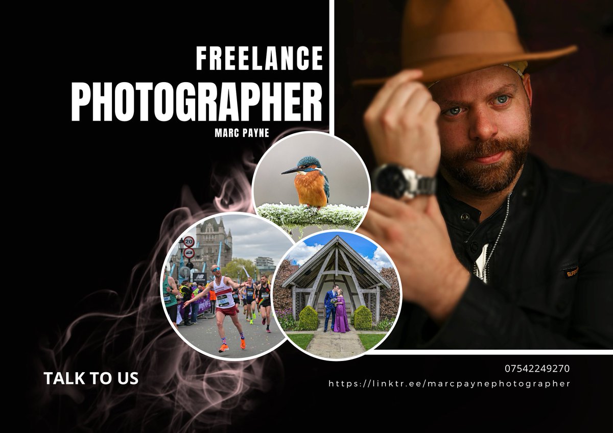 As a freelance photographer, i provide a range of professional services tailored to meet your unique needs.

1. Portraits Photography - Individual Portraits
2. Events Photography -Weddings &amp; Engagements
3. Sports Photography - Football &amp; Events

linktr.ee/marcpaynephoto…