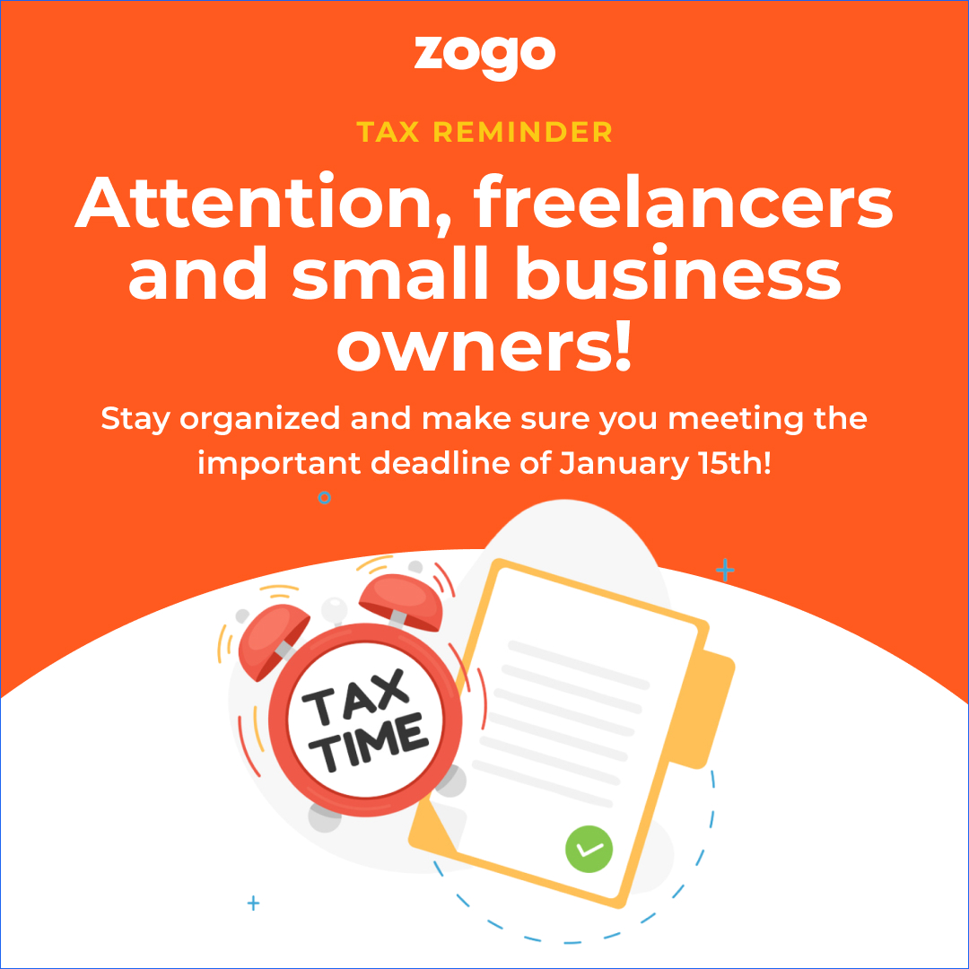 Attention, freelancers and small business owners! January 15 is the deadline to send your fourth-quarter estimated tax payments to the IRS. Staying on top of your tax payments can save you from penalties later. Stay organized and make sure you meet this important deadline.
