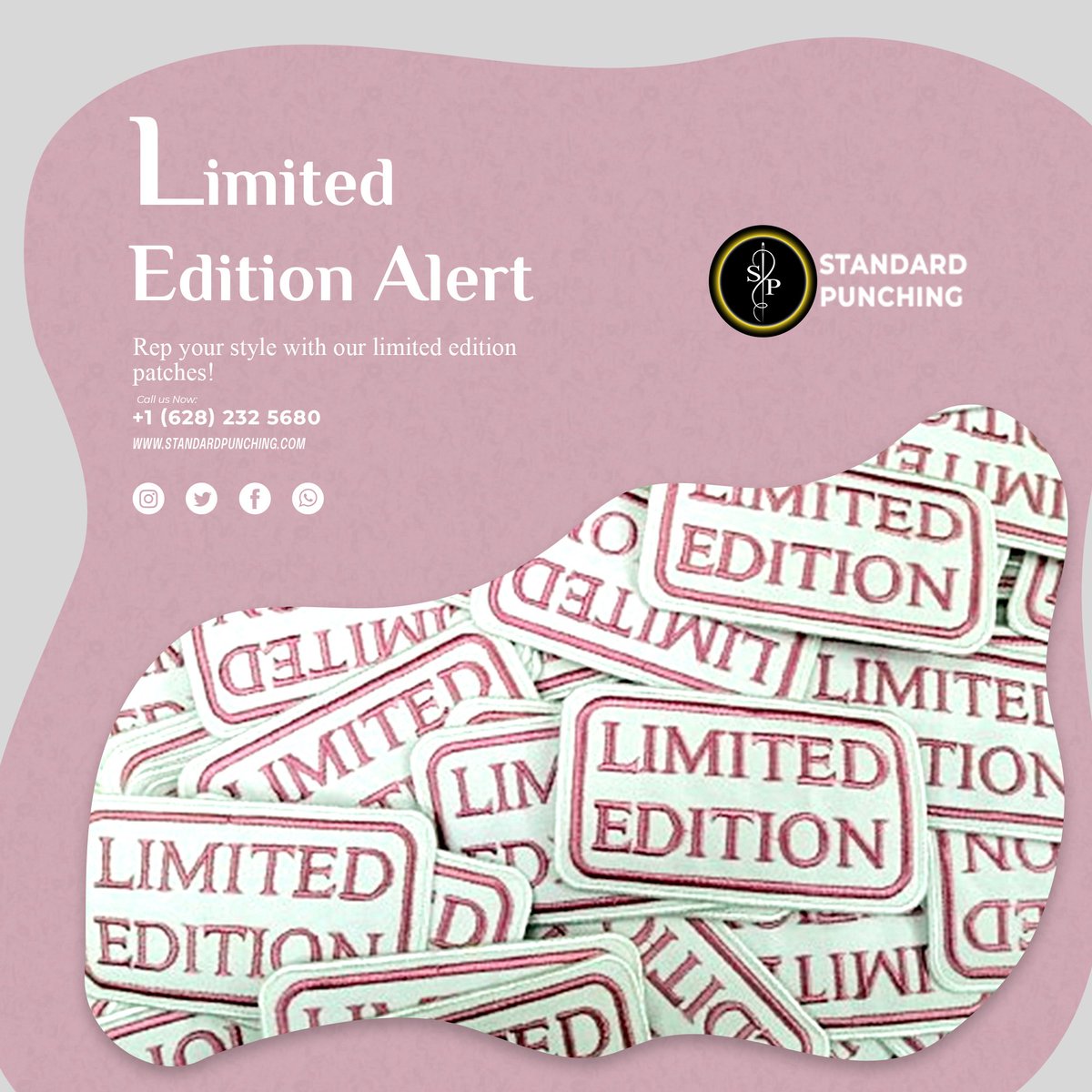 standardpunch's tweet photo. Limited edition alert! We've designed these exclusive custom patches just for you! Each one is uniquely crafted and written on this patch.
https://t.co/VTzwBDGFXU
#CustomPatches #LimitedEdition #EmbroideredPatche  #LimitedTimeOffer #ExclusiveDesigns #standardpunching https://t.co/xthtq9Icit