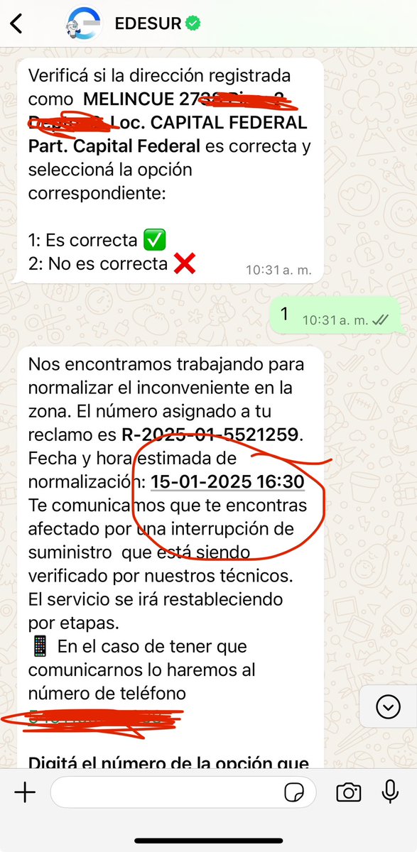 Mlaura1911's tweet photo. @OficialEdesur 
Más de 8 horas sin servicio en Villa del parque CABA, edificio de 14 pisos, sin agua, sin ascensor, gente mayor enferma, discapacitados y bebés recién nacidos. Reclamo R-2025-01-5521259. Reclamo ENRE W864681. Manden equipo electrógeno https://t.co/a8yLiesQQ8