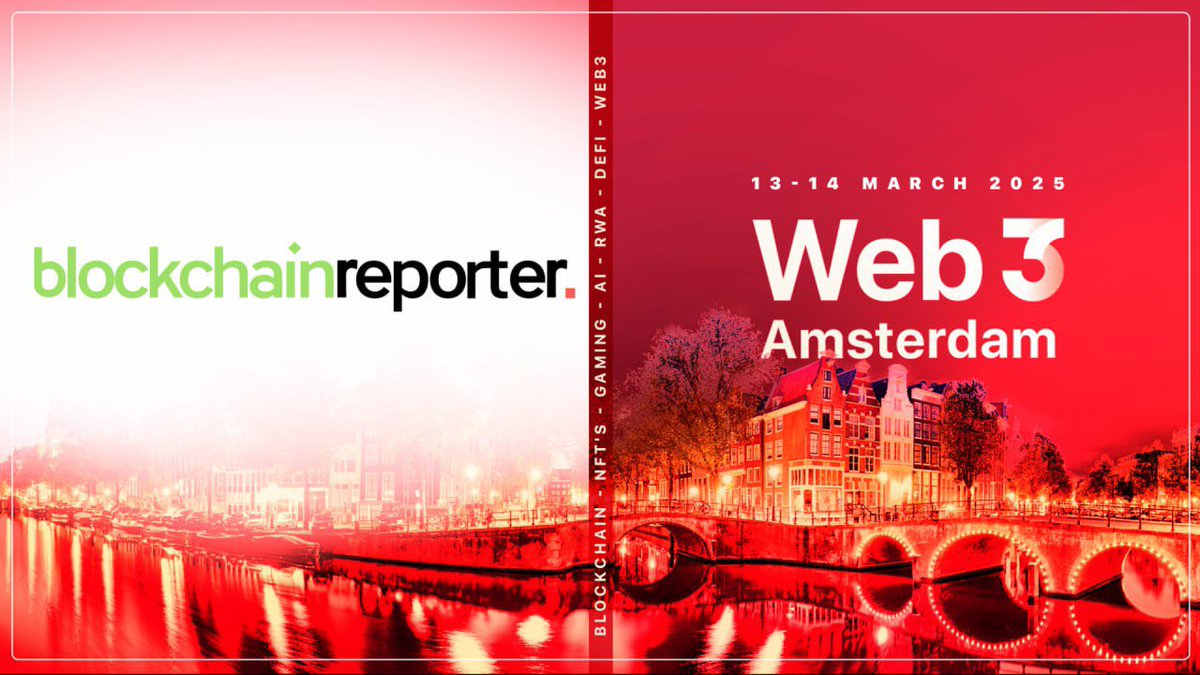 web3_warsaw's tweet photo. 📢 We’re excited to announce that @blockchainrptr is one of our Media Partners at Web3 Amsterdam!

🔥 Be captivated by the forward-thinking vision of a media company driving Web3’s evolution.

🎟 Grab your ticket with CODE: web3  
https://t.co/kG8YQiKn3i https://t.co/XGlyt7VzZ7