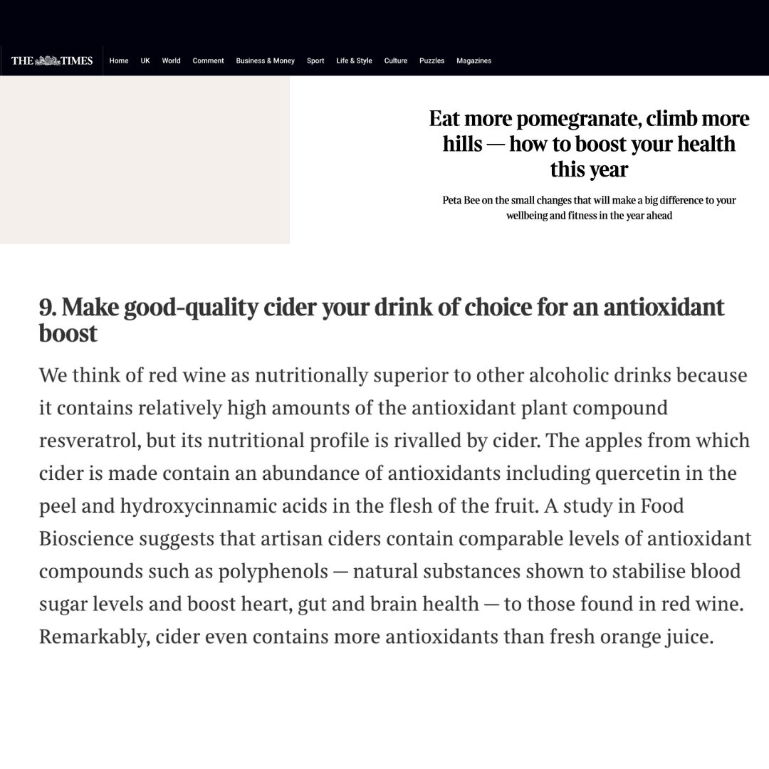 Fine Cider (@finecider) on Twitter photo How to boost your health this year by <a href="/thetimes/">The Times and The Sunday Times</a>
Drink fine #cider! How to boost your health this year by <a href="/thetimes/">The Times and The Sunday Times</a>
Drink fine #cider!