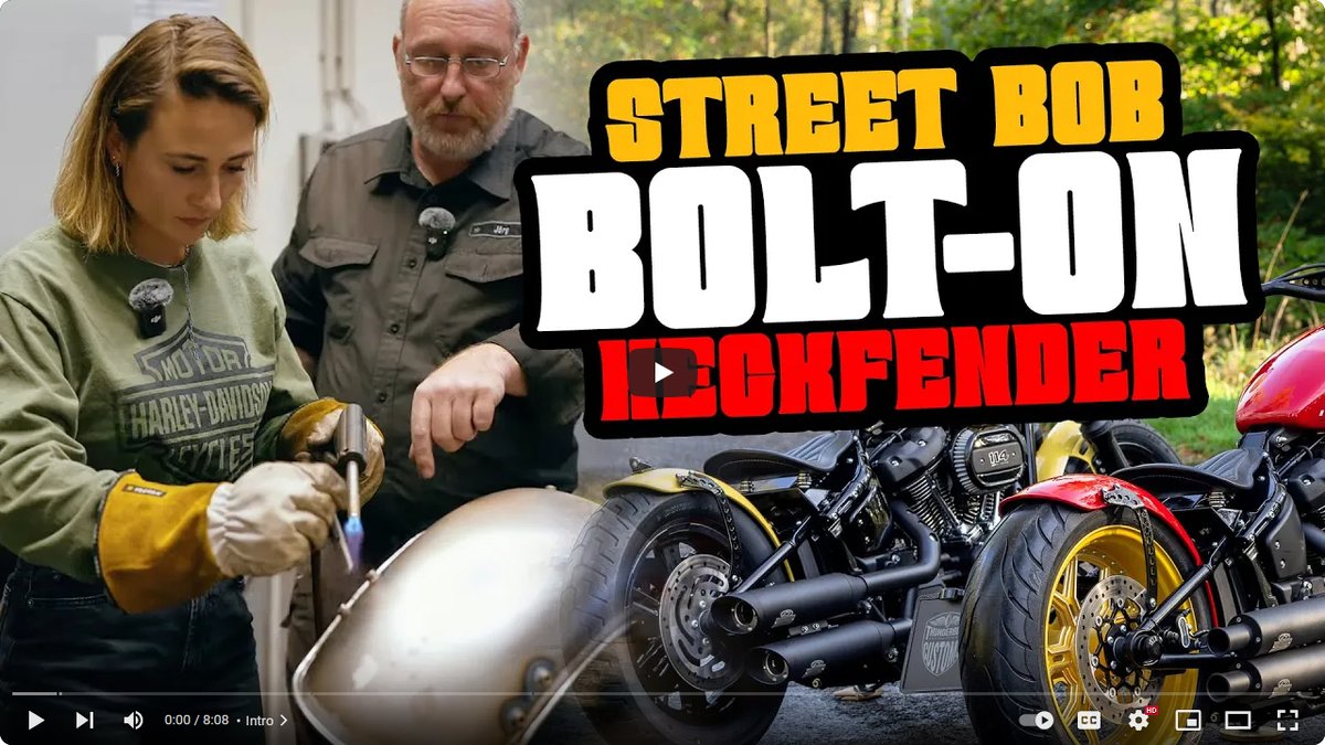 Is Kim successfully building her first custom fender?
Watch the video: youtube.com/watch?v=7XM0Vx… #harleydavidson #thunderbike #custom #streetbob #harley
