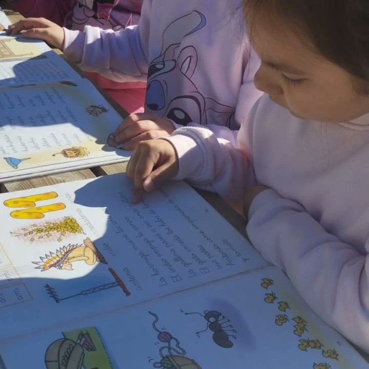 ceipbenito's tweet photo. Alumnado de 2° de primaria, aprovechando el sol del invierno en nuestra Aula Verde, espacio abierto donde nuestro alumnado trabaja de forma diferente. @BibliotecasMlg @EducaAnd @RedBECREA https://t.co/wlPy1IoelT