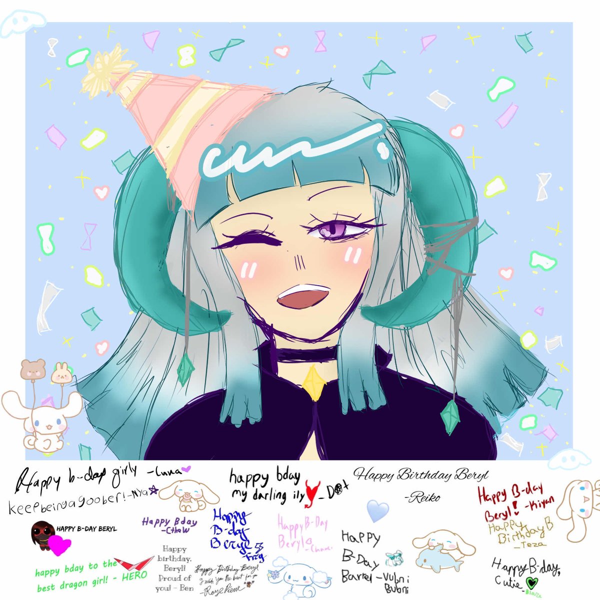 🩵 ITS A BERYL BIRTHDAY 🩵

I don't know what else to say except thank you all for being amazing and for being in my life.. you mean everything to me and I'm so happy.. 🩵 time to party!

#vtuber | #envtuber