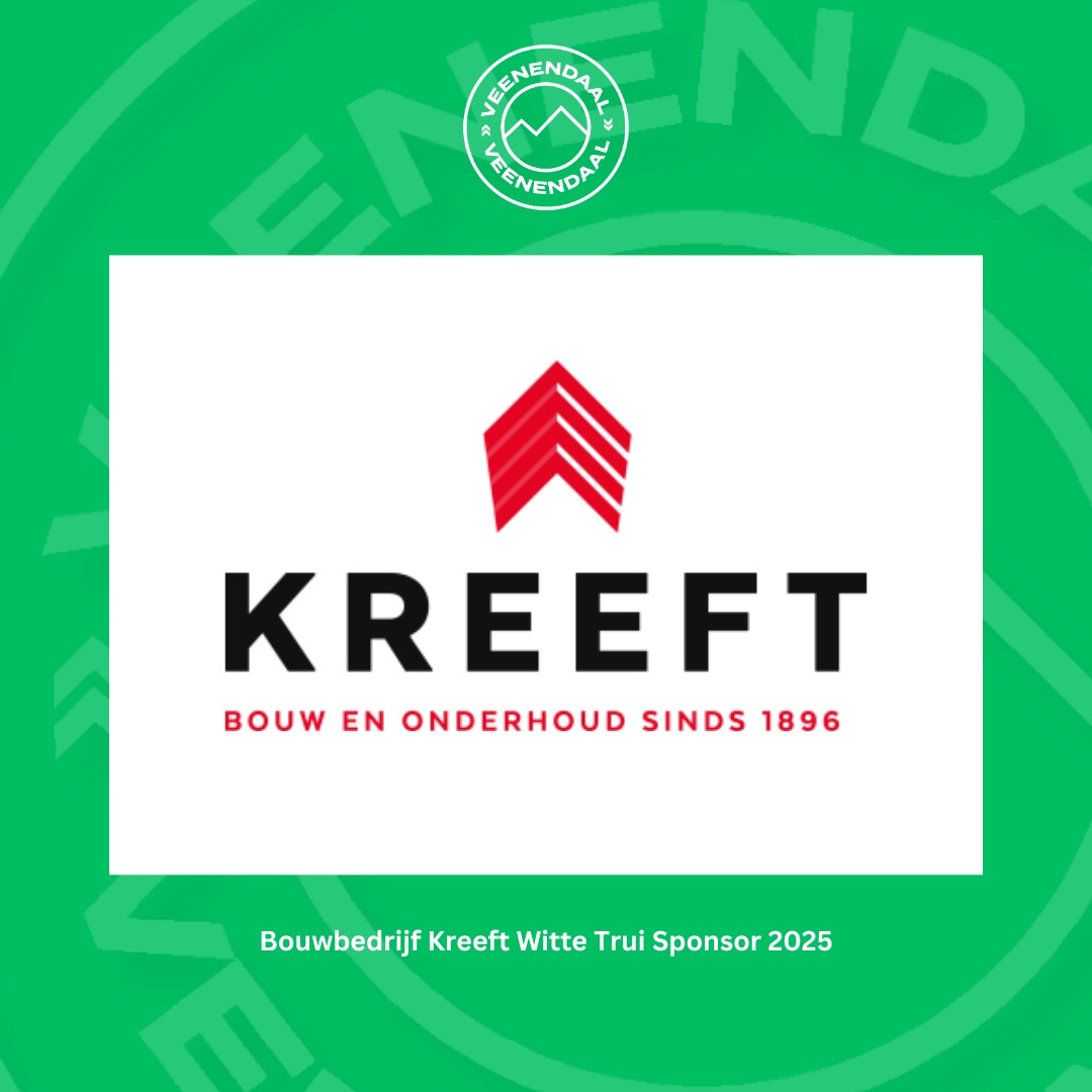 Ook <a href="/BBKreeft/">Bouwbedrijf Kreeft</a> Witte Trui Sponsor van Veenendaal-Veenendaal 2025!  

Aansluiten bij het peloton? Neem dan contact op met onze sponsorcommissie via partners@veenendaal-veenendaal.nl